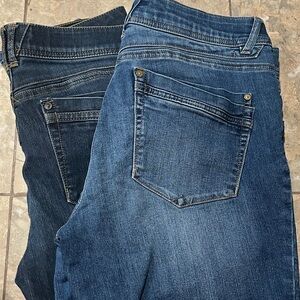 Two pairs of “Ab” Technology Democracy Blue Skinny Jeans with Stretch